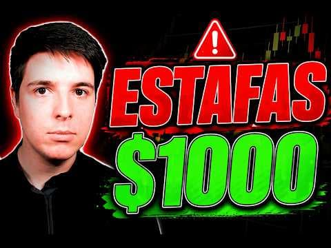 Estas Estafas Te Roban Dinero (Retiré $1000 en Vivo)  | Trading Real